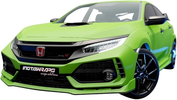 3M Car Wrap Roll 2080 Satin Apple Green | S196 | (5ft x 75ft (375 Sq/ft)) | Automotive Vinyl Wrap for Cars - Car Interior Wrap & Exterior | w/Free Instawraps Pro Glove