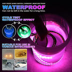 12pcs Motorcycle LED Underglow Kits,16 Million Colors A PP Control RGB Motorcycle LED Lights Sync to Music Waterproof DC12V.