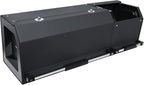 Car Trunk Organizer, Collapsible Leather Car Trunk Storage Organizer with Lid and Sturdy Handle Car Organizer and Storage for SUV, Truck, Sedan (Black, 36.2 x 11.4 x 12.2in)