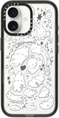 CASETiFY Impact iPhone 17 Case [Slim/Compatible with Magsafe / 8.2 ft. 4X Military Grade Drop Protection] - Just Some Buns - Clear Black