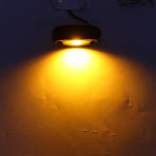 Yellow LED Rock Lights, 4 Pods Neon 12V Waterproof Underglow Underbody Kit Crawler Crawling Dome Exterior Wheel Lights for ATV RZR UTV SUV Off-Road Auto Boat Motorcycle Glow Trail Rig Fender Lamp