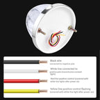 2PCS Dual Revolution LED Watermelon Lights with Bracket, Semi Truck Marker Lights with 3 Color Modes, Super Bright Star Watermelon LED Lights, Universal Underglow Lights for Trucks (White and Amber)