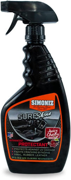 Simoniz Sure Shine Auto Detailer – 24 oz Bottle Professional Mist and Wipe Vehicle Protectant – Instantly Provides a Wet Gloss Look & Feel - for Cars, Trucks, SUVs, Boats & Bikes (Juicy Cherry)
