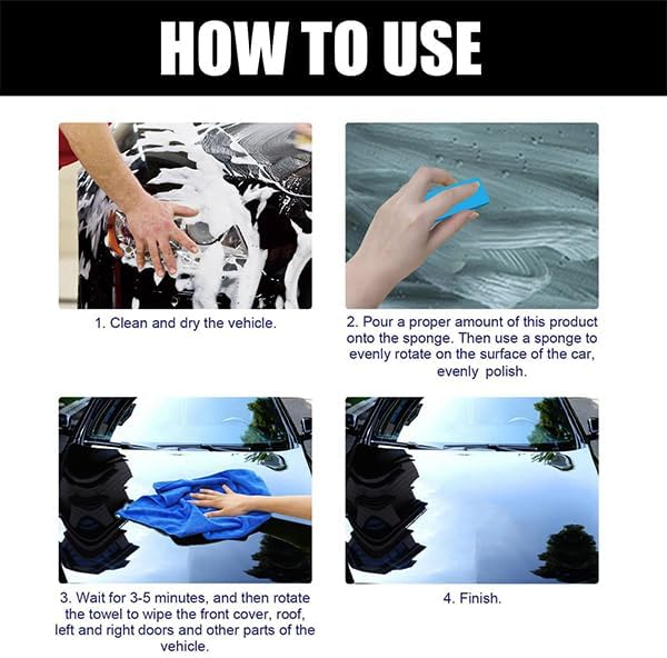 Auto Ceramics Coating,Car Wax Ceramic Coating,Auto Ceramic Coating,Waterproof And Quick Film Formation For Cars Motorcycles & Boats Ultra-High Gloss, Long-Term (1pcs)