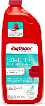 Rug Doctor Spot + Upholstery Cleaner; Triple Action Concentrated Formula 32 oz., Oxy Cleaning Power, Deep Cleans, Deodorizes and Protects Upholstery & Soft Surfaces