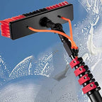 Teles Water Fed Pole Kit 12 36ft Aluminum Window Cleaning Brush & Hose Outdoor Solar Panel Cleaner Efficient Window Washing Tool for Solar Maintenance & Exterior Cleaning