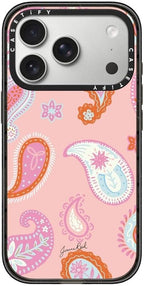 CASETiFY Impact iPhone 17 Pro Case [Slim/Compatible with Magsafe / 8.2 ft. 4X Military Grade Drop Protection] - Cowgirl Paisley Pattern - Clear Black
