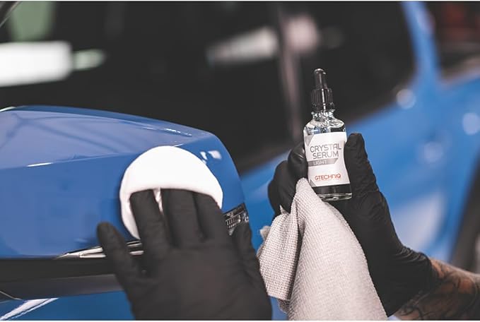 The Rag Company Gtechniq - EXOv5 & Crystal Serum Light Bundle 50ml - Ceramic Coating Paint Protection, Add Gloss, Resist Swirls, Repel Dirt & Contaminants, Ultra-Durable, High Gloss, Slick Feel