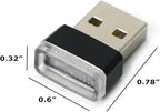 iJDMTOY Amber Yellow USB Plug-in Miniature/Nano LED Car Interior Ambient Accent Lighting Kit