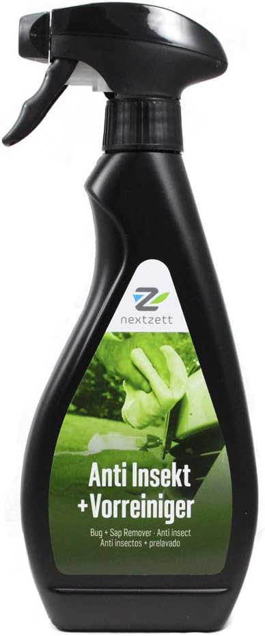 nextzett Anti Insekt Bug + Sap Remover – High-Performance Pre-Wash Formula That Quickly Breaks Down Insect Residue, Tree Sap & Road Film Without Scratching – 16.9 fl oz