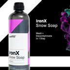 CARPRO IronX Snow Soap - Car Wash Pre-Wash Cleaner and Degreaser on Paint, Glass, Wheels, Headlights, Plastic Trim - Remove Old Wax & Brake Dust - Liter (34 oz)