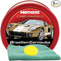 Mothers California Gold® Brazilian Carnauba Cleaner Wax (12 oz.) Bundle with Microfiber Cloth & Foam Pad (3 Items)