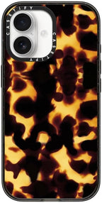 CASETiFY Impact iPhone 17 Case [Slim/Compatible with Magsafe / 8.2 ft. 4X Military Grade Drop Protection] - Tortoiseshell - Clear Black