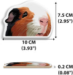 WIRESTER Hanging Air Freshener for Car, Home, Bathroom, Office, Decorative Charm Ornaments, Black White Brown Guinea Pig