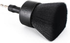 Detail Factory - XL Flat Top Drill Brush - Soft Bristle Drill Brush Attachment for Car Detailing, Carpet & Upholstery Cleaning, Power Scrubber for Drill