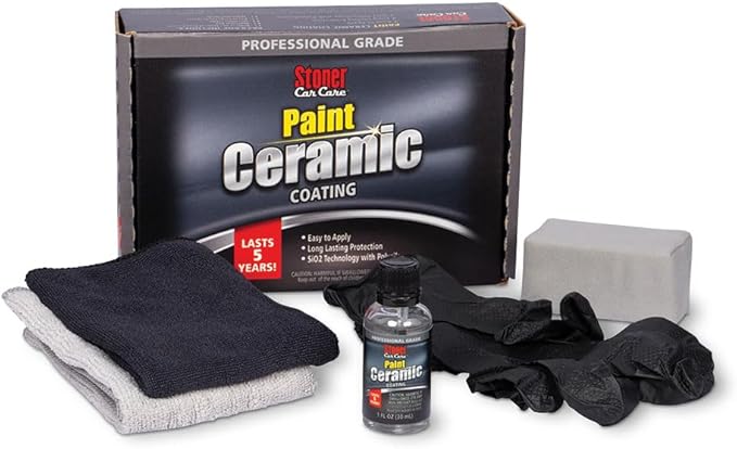 Stoner Car Care 91321 Paint Ceramic Coating – Professional Grade Automotive Exterior Detailing Kit with SiO₂ Technology for Long Lasting Shine and Protection, Easy to Apply – 1 fl oz