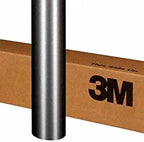 3M Car Wrap Roll 2080 Brushed Steel | BR201 | (5ft x 25ft (125 Sq/ft)) | Automotive Vinyl Wrap for Cars - Car Interior Wrap & Exterior | w/Free Instawraps Pro Glove