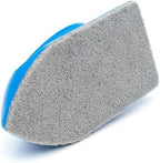 The Rag Company - Leather & Vinyl Interior Scrub Brush, Deep Cleaning Ergonomic Design, Blue