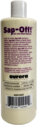 Aurora Innovations Sap Off! Sap & Resin Remover 16oz, AISO16OZ, Removes Sticky Residue on Sciccors, Pruners & Tools