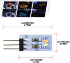NJSBYL LED Interior Dashboard Storage Ambient Circuit Board for B-MW 2 3 4 Series X1 X2 I3 M2 M3 M4 Pre-LCI Ambient Lighting Module Instrument Panel Ashtray Atmosphere Lamp Blue-Orange Replacement