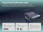 OneCarStereo Mini Wireless CarPlay Android Auto Adapter, Plug & Play, 2026 Upgrade, Convert Wired CarPlay to Wireless for iOS 10+, Fast Stable 5.8GHz Wi-Fi USB Car Play Dongle