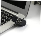Homoyoyo Mini 3 USB Splitter Rotatable Hub USB 2.0 Data Hub Car USB Port Expander
