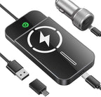 Wireless CarPlay Adapter with Magnetic 15W Fast Charging for iPhone 17/16/15/14/13/12 Series – Wired to Wireless CarPlay Converter, Auto Connect Plug & Play