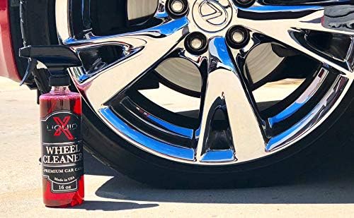 Liquid X Wheel Cleaner - Easily Removes Stubborn Brake Dust, Non-Acidic Formula - Non-Corrosive Removes Grease & Grime (16oz)