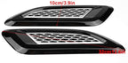 Exterior Hood Air Vent Outlet Wing Trim ABS Plastic Hood Air Vent Trim Replacement for 2012-2018 Sport 2014-2018 Discovery 4 2010-2016 2 2007-2014 (Black & Silver)