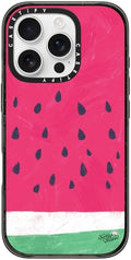 CASETiFY Impact Case for iPhone 16 Pro [8.2ft 4X Military Grade Drop Protection/Compatible with Magsafe] - Watermelon - Clear Black