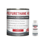 Rain Guard Water Sealers PU-2403 Polyurethane HD Clear 2-Part White Base Gloss Finish Ready to USE Covering up to 75 Sq. Ft on New and Older Surfaces. 1 Quart Kit A and B – Masonry Sealer, Wood Sealer