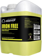 Nanoskin IRON FREE Paint, Wheel and Glass Decontamination Fall Out Remover 5 Gallons - Removes Iron Particles in Car Paint, Motorcycle, RV & Boat | Use before Clay, Wax or Car Wash for Car Detailing, Yellow