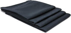 Autofiber Diamond Glass Microfiber Window and Chrome Towel (16 inch x 16 inch) - Pack of 4, Black