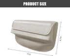 Car Seat Gap Filler Organizer, Leather Vehicle Side Seat Gap Storage Box with Lid for Phone Key Card, L-Capacity Auto Interior Organization, Universal for SUV Sedan Truck (Gray)