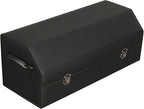 Leather Storage Box Car Trunk Organizer for Trunk SUV Sedan, Leather Foldable Storage Box with Lid (Black 29.5" L*12.2" W*11.8" H)