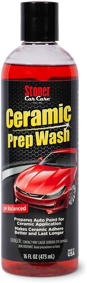 Stoner Car Care 91113 Ceramic Prep Wash Soap – Removes Waxes, Sealants, Glazes, and Old Coatings to Prepare Automotive Paint for Ceramic Application, Safe for All Finishes – 16 fl oz