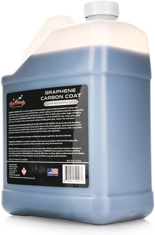CarCandy - Graphene Ceramic Coating - Advanced Carbon Formula Provides Up to 9 Months of Hydrophobic Protection -128 oz