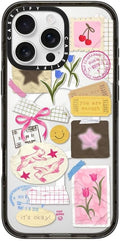 CASETiFY Impact Case for iPhone 16 Pro Max [Slim / 8.2 ft. 4X Military Grade Drop Protection/Compatible with Magsafe] - You are Stars Collage - Clear Black