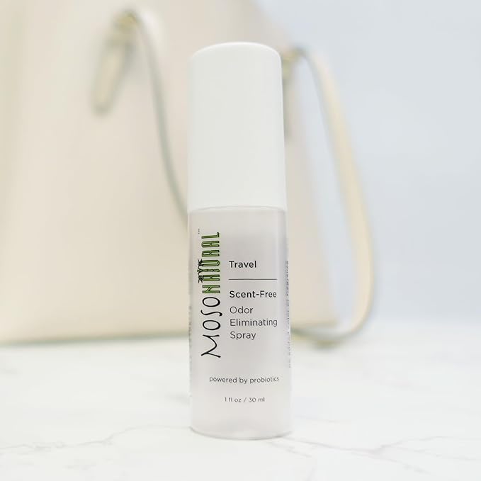 Moso Natural Scent-Free Travel Size Air Freshener Spray (3 Pack) An Unscented Travel-Size Odor Eliminator. 30ml