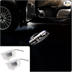 2 Pcs Accord Car LED Projector Door Shadow Light Welcome Light Laser Emblem Logo Lamps Kit Puddle Lights LED Courtesy Step Lights Ground Lamp HD Kit Replacement for Accord 9 2014-2021