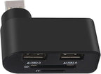 Rotatable USB Hub – ABS 4.5x5.5x2cm | USB Hub, 4 Port Mini USBs Extender with 480Mbps High Speed Data Transfer and Rotating Design | Multifunctional Splitter for Notebook Laptop Tablet Car Use