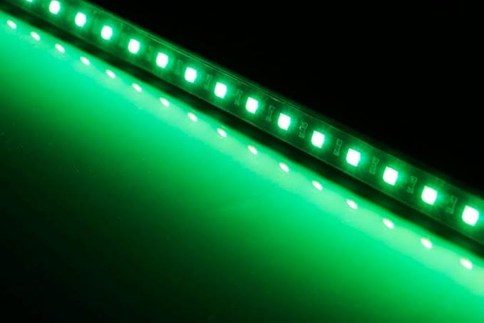 iJDMTOY 4pc Motorcycle Underglow LED Strip Light Kit RGB Neon Accent Night Riding Light Ground Effect Atmosphere Lighting Kit for Motorbike Trikes Golf Carts ATVs UTVs Decoration