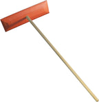Generic Heavy-Duty Orange Snow Rake, 18" Plastic Head, Metal Handle, Pack of 10