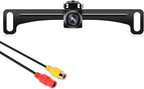 GLK Backup Camera Reverse Camera AHD 1080P Night Vision Rear View Camera, License Plate Backup Camera with 170 Degree Wide View Angle, IP69K Waterproof, for 12-24V Pickup Car Truck RV SUV