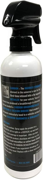 C6 Carbon Infused Automotive Paint Detailer Hardest Durable Protection and Shine for All Vehicles from UV, Acid Rain, Road Salt, Scuffs 16 oz. (C6D016)