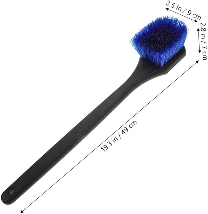 PRETYZOOM 2Pcs Wheel Scrub Brush Long Handle Car Washing Brush for Tires Wheels Dual Purpose Rv Wash Brush for Cars Trucks Motorcycles Efficient Tire Cleaning Tool