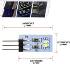 NJSBYL 2PCS LED Rear B-Pillar Ambient Lighting Circuit Board for B-MW 2 3 4 5 7 Series M2 M3 M4 X5 X6 X7 Pre-LCI LCI Interior Front Seat-back Trim Surround Blue-White Courtesy Light Kit