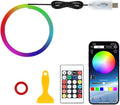 for Car LED Ambient Lighting Kit Smart RGB Bulb Interior Decor Cars Neon Accent Lights with Wireless APP Control 210 Dynamic Modes,4 Music Modes,16 Million Colors 43.3 Inch USB LEDs Strip Accessories