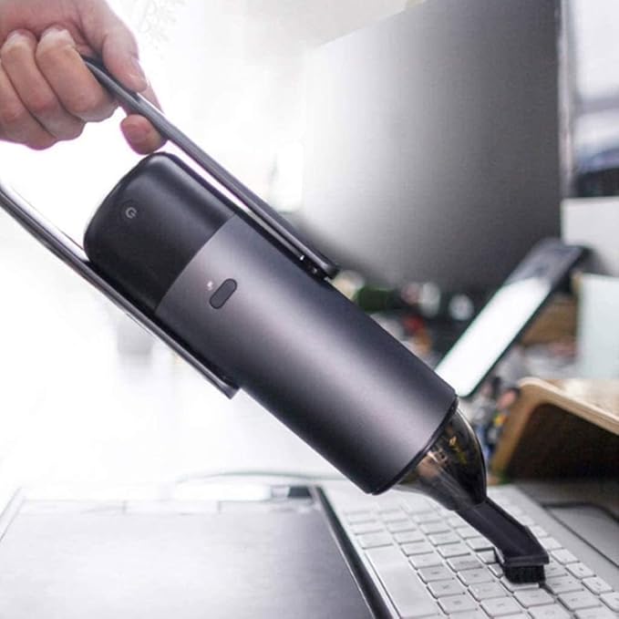 Handheld Car Vacuum Cleaner, 4200PA Portable Auto Rechargeable Vacuum Cordless, Wet/Dry Use for Car Home Hair Office Cleaning, Strong Suction Rechargeable Low Noise Home Car Easy to Carry