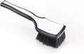 Detail Factory - ProGrip Interior Scrub Brush - Soft Bristles - Rubber Grip for Maximum Stability and Comfort - Curved Head Profile for Better Clearance - Black Ice